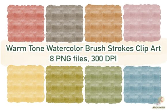 Download Warm Tone Watercolor Brush Strokes Set - Stroke Collection