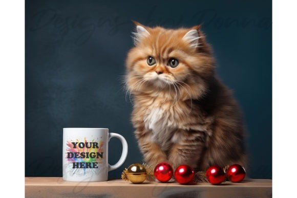 Download Christmas Cat Mug Mockup - Unusual - Premium Resources